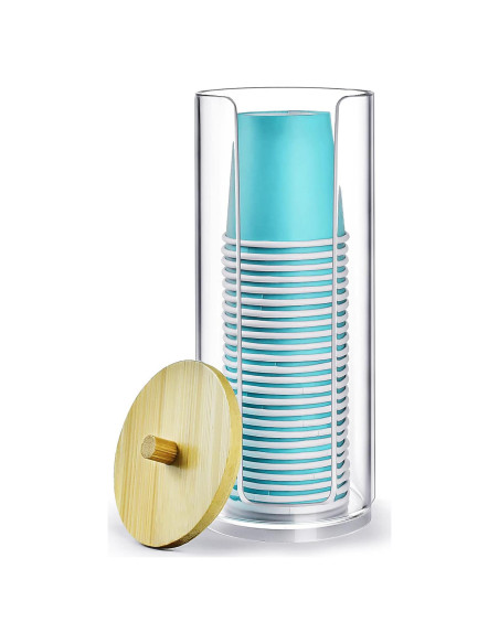 Dispensador de Tazas de Baño EOFJRUC Acrílico 3 oz