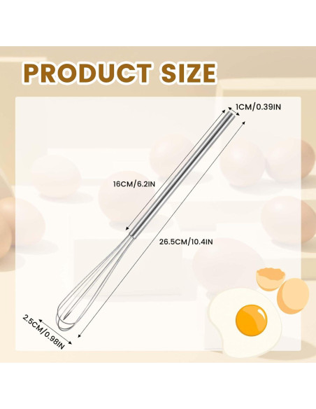 Mini Batidor de Acero Inoxidable Xthrotsenk 26.5 cm