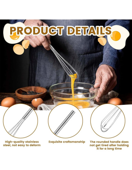 Mini Batidor de Acero Inoxidable Xthrotsenk 26.5 cm