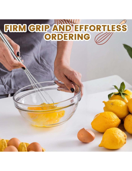 Mini Batidor de Acero Inoxidable Xthrotsenk 26.5 cm