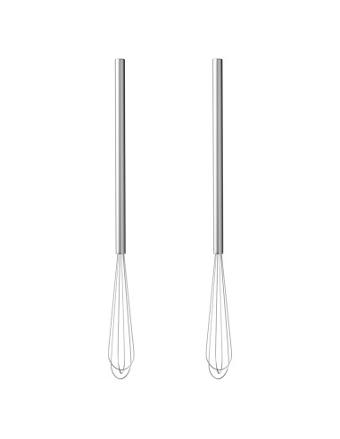 Batidor de Huevo Inoxidable Tafond 2 Pcs 22.35 cm
