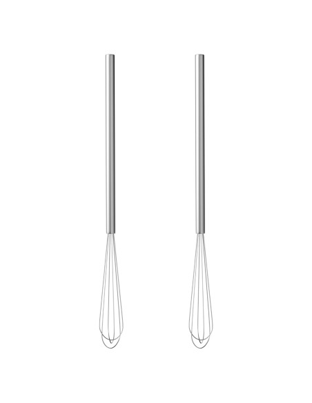 Batidor de Huevo Inoxidable Tafond 2 Pcs 22.35 cm