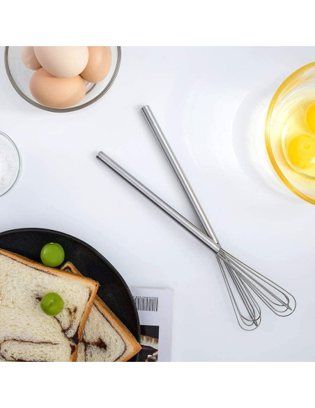 Batidor de Huevo Inoxidable Tafond 2 Pcs 22.35 cm