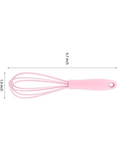 Set de 12 Batidores de Silicona Nalegtocw 17 cm Antiadherentes 2