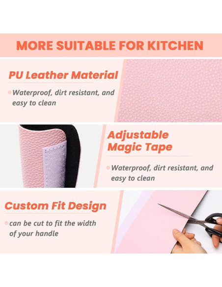 Cubiertas de Manijas de Refrigerador Windspeed 6 Piezas Rosa