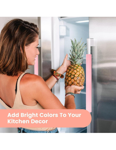 Cubiertas de Manijas de Refrigerador Windspeed 6 Piezas Rosa