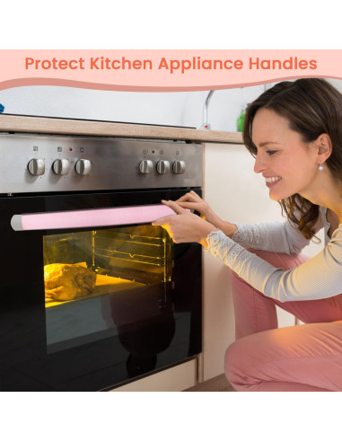 Cubiertas de Manijas de Refrigerador Windspeed 6 Piezas Rosa