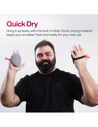 Esponja Exfoliante Corporal Caveem - Suave y Áspera, 2 Piezas