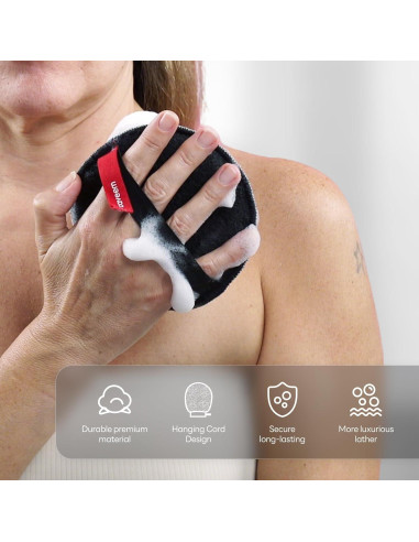 Esponja Exfoliante Corporal Caveem - Suave y Áspera, 2 Piezas