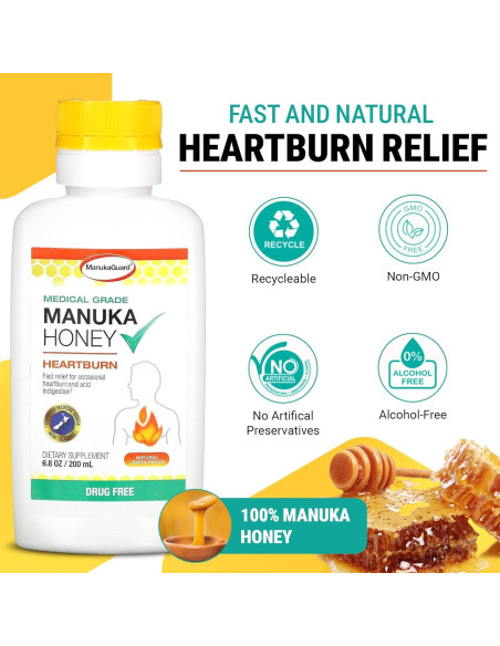 ManukaGuard Neutralizador de Acidez 198g Miel de Manuka ManukaGuard Neutralizador de Acidez 198g Miel de Manuka