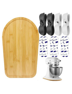 Deslizador de Mezclador de Bambú QSMDH para Kitchenaid 4.5-5Qt