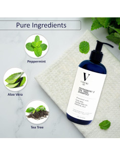 Champú Sin Sulfatos Videri 340g Queratina Menta Árbol de Té 2