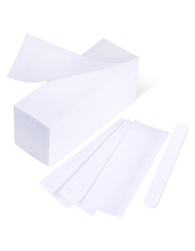 200 Tiras de Cera No Tejidas Mirucoo para Depilación