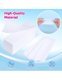 200 Tiras de Cera No Tejidas Mirucoo para Depilación 2