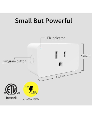 Enchufe Inteligente Z-Wave Minoston MP31Z, 15A, 396m