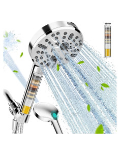 Cabezal de Ducha Filtrado Cobbe KSCG701-3 9 Modos Cromo