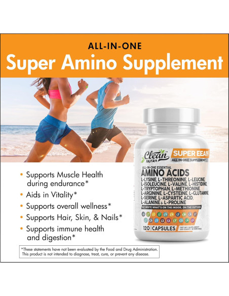 Suplemento Aminoácidos Clean Nutraceuticals 45g Suplemento Aminoácidos Clean Nutraceuticals 45g