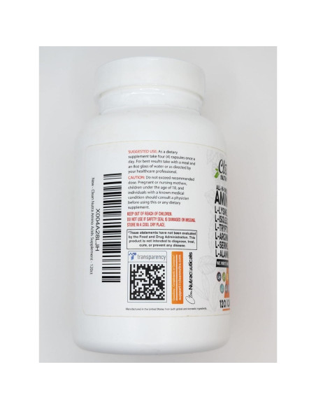 Suplemento Aminoácidos Clean Nutraceuticals 45g Suplemento Aminoácidos Clean Nutraceuticals 45g