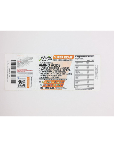 Suplemento Aminoácidos Clean Nutraceuticals 45g Suplemento Aminoácidos Clean Nutraceuticals 45g