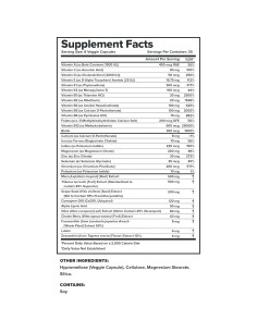 Suplemento Multivitamínico Diario Triumph Mujeres 30 Porciones 2