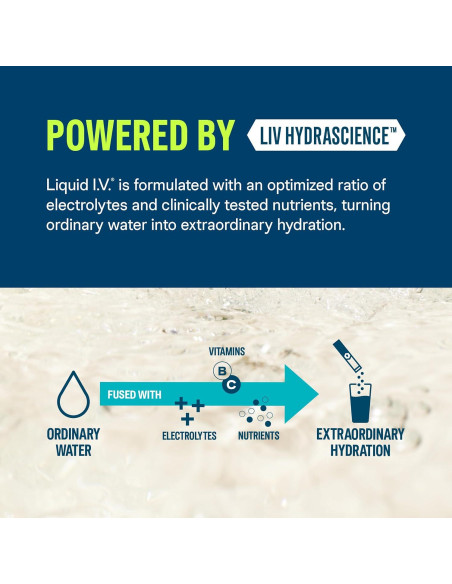Liquid I.V. Hidratación Multiplicador Fresa - 3 Paquetes