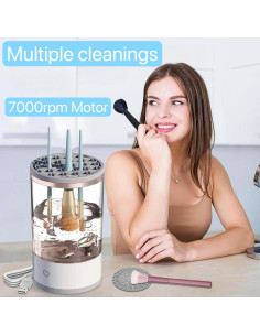 Limpiador Eléctrico de Brochas Sqsxgz - Portátil y Eficiente 2