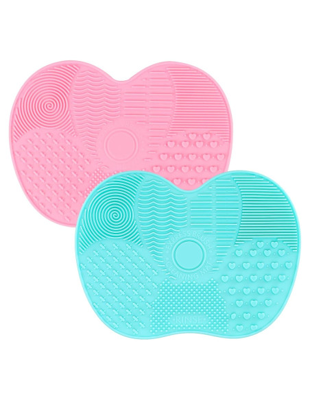 2 Almohadillas de Limpieza de Brochas de Maquillaje Silicona