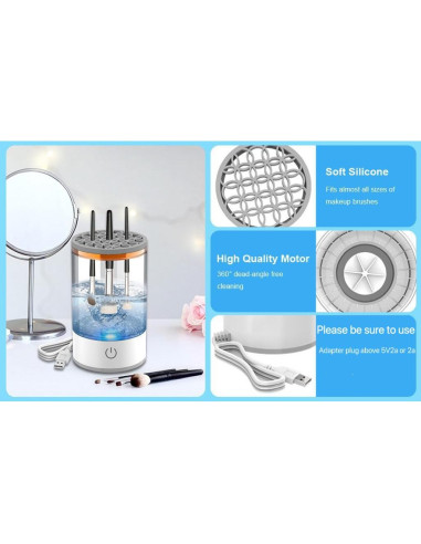 Limpiador Eléctrico de Brochas Sqsxgz - Portátil y Eficiente