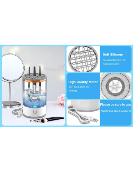 Limpiador Eléctrico de Brochas Sqsxgz - Portátil y Eficiente