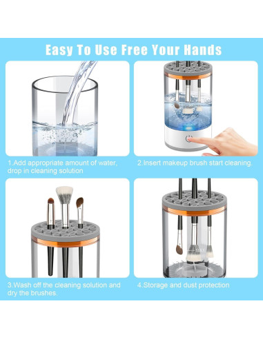 Limpiador Eléctrico de Brochas Sqsxgz - Portátil y Eficiente