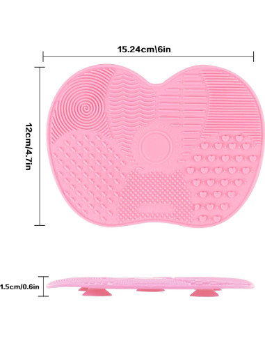 2 Almohadillas de Limpieza de Brochas de Maquillaje Silicona
