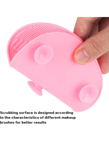 2 Almohadillas de Limpieza de Brochas de Maquillaje Silicona