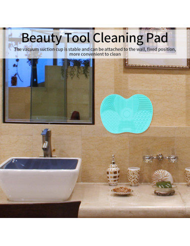 2 Almohadillas de Limpieza de Brochas de Maquillaje Silicona