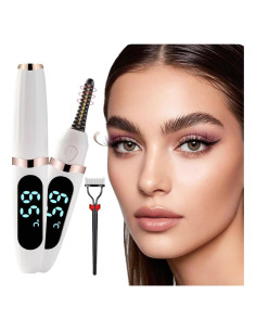 Rizador de Pestañas Eléctrico Acavado Blanco 3 Temperaturas