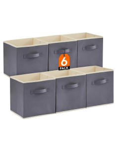 Cestas de Almacenamiento Plegables Lifewit 28 cm Juego de 6