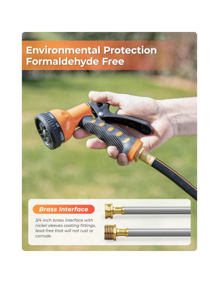 Carrete de Manguera de Jardín Ayleid 39,62 m Montaje Pared