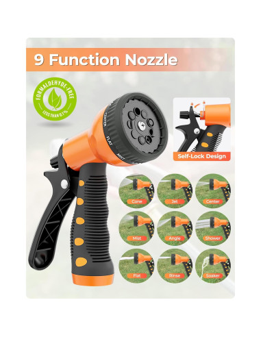 Carrete de Manguera de Jardín Ayleid 39,62 m Montaje Pared