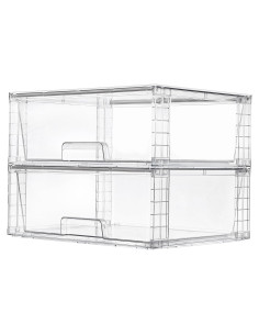 Cajones de Almacenamiento Apilables Vtopmart 2 Piezas 30x38 cm