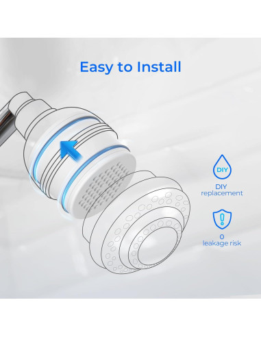 Filtro de Ducha Waterdrop WHR-140 Paquete de 3 KDF