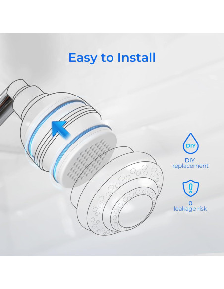 Filtro de Ducha Waterdrop WHR-140 Paquete de 3 KDF