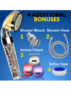 Cabezal de Ducha Filtrado PureAction Vitamina C 60cm 2