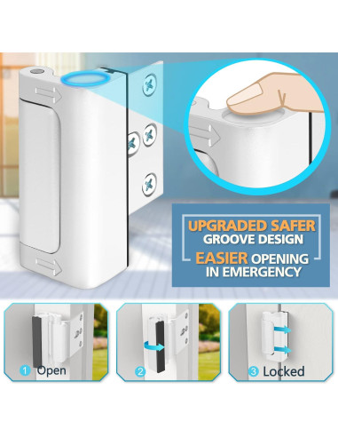 Cerradura de puerta WINONLY a prueba de niños 2 unidades