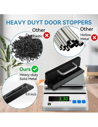 Bloqueo de Puerta de Seguridad Pinkmiumiu Negro 1,27 kg