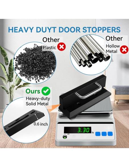 Bloqueo de Puerta de Seguridad Pinkmiumiu Negro 1,27 kg