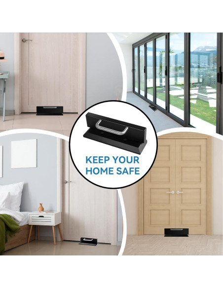 Bloqueo de Puerta de Seguridad Pinkmiumiu Negro 1,27 kg