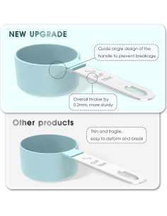 Juego de Tazas y Cucharas Medidoras TILUCK Acero Inoxidable 2