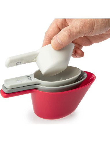 Juego de Tazas Medidoras Magnéticas Prepworks 4 Piezas