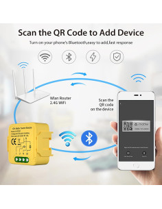 Módulo Interruptor Inteligente Matter 2 Gang - Control Remoto 2