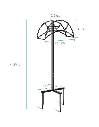 Soporte para Manguera de Jardín TomCare Metal Desmontable