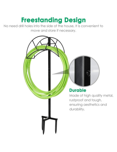 Soporte para Manguera de Jardín TomCare Metal Desmontable